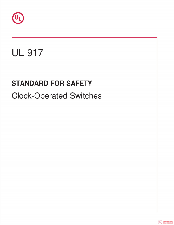 UL 917 PDF UL 917 PDF